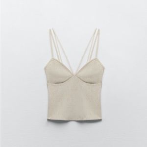 ZARA RIBBED T-SHIRT SZ Med❤️